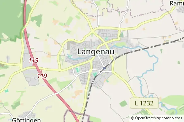 Mapa Langenau