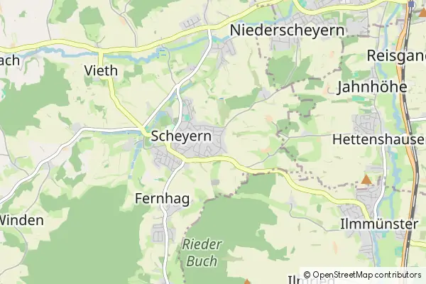 Mapa Scheyern