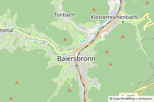 Mapa Baiersbronn