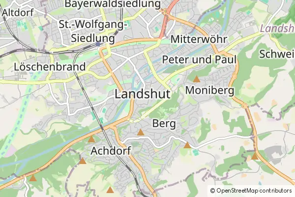 Mapa Landshut