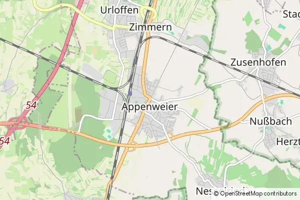 Mapa Appenweier