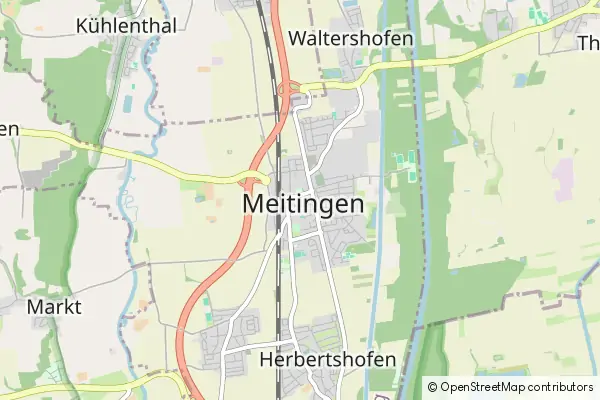 Mapa Meitingen