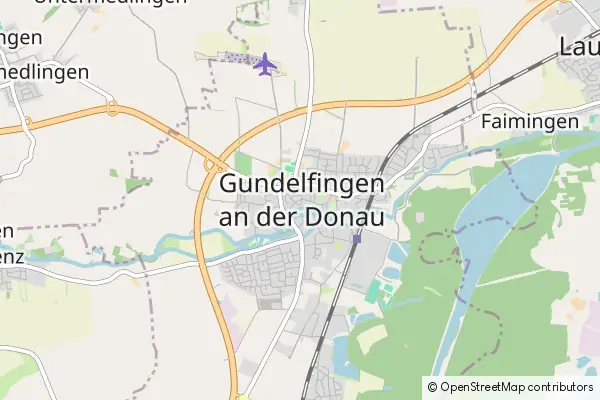 Mapa Gundelfingen an der Donau