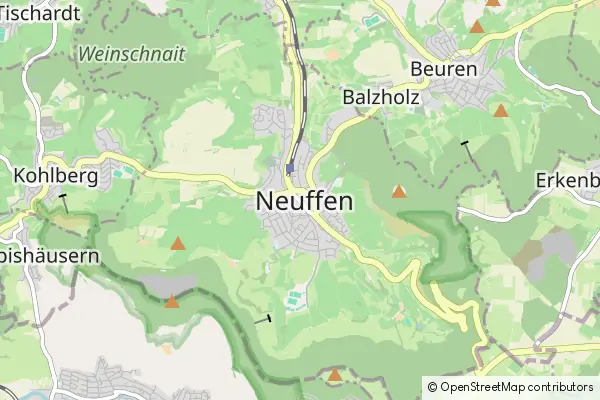 Mapa Neuffen