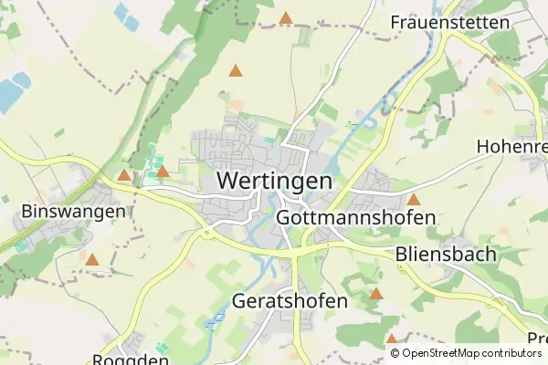 Mapa Wertingen