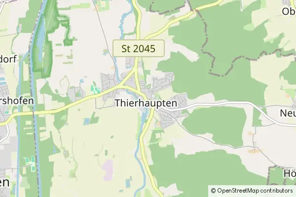 Mapa Thierhaupten