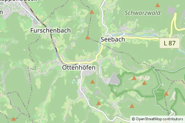 Mapa Ottenhoefen im Schwarzwald