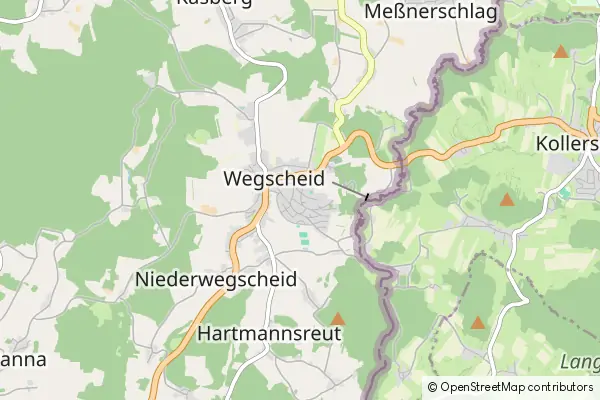 Mapa Wegscheid