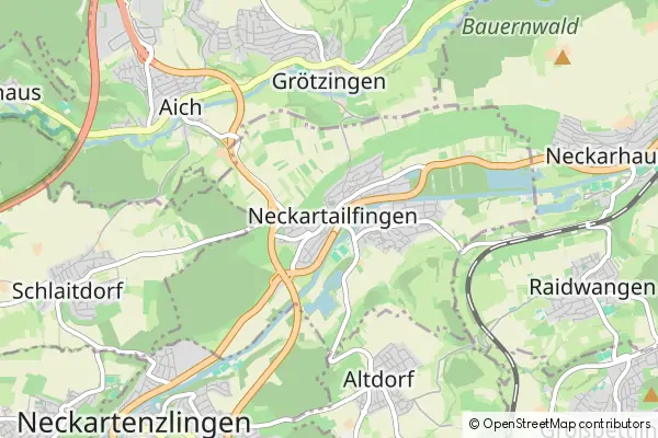 Mapa Neckartailfingen