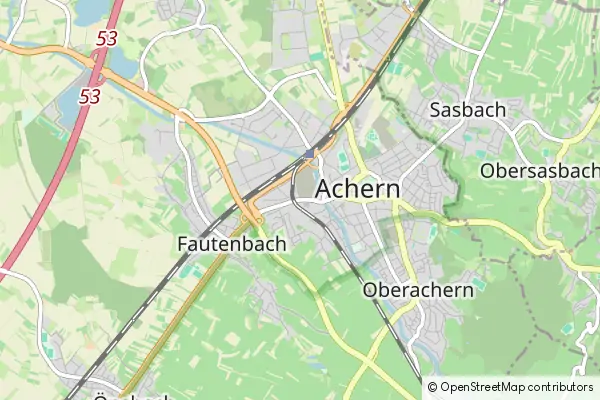 Mapa Achern