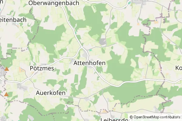 Mapa Attenhofen