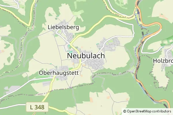 Mapa Neubulach