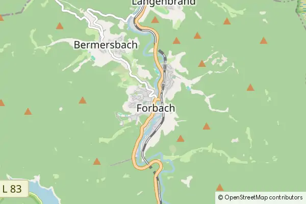 Mapa Forbach