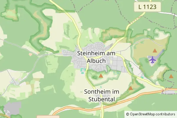 Mapa Steinheim am Albuch