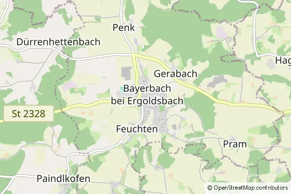 Mapa Bayerbach