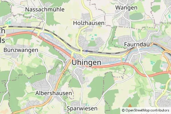 Mapa Uhingen