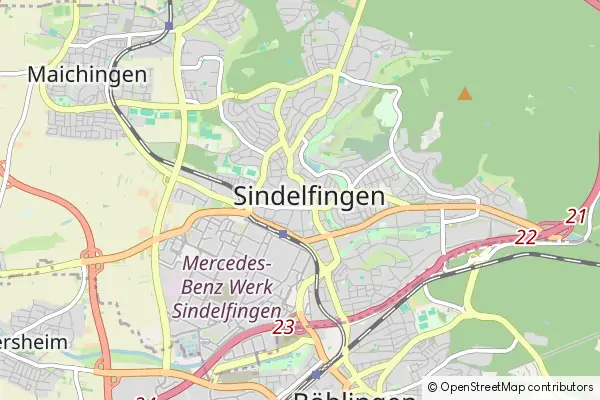 Mapa Sindelfingen