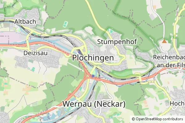 Mapa Plochingen