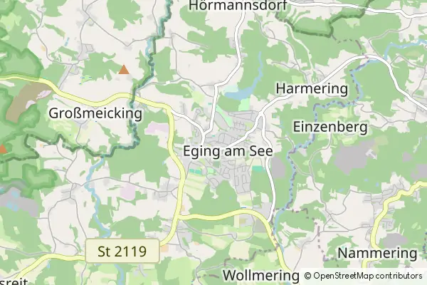 Mapa Eging am See