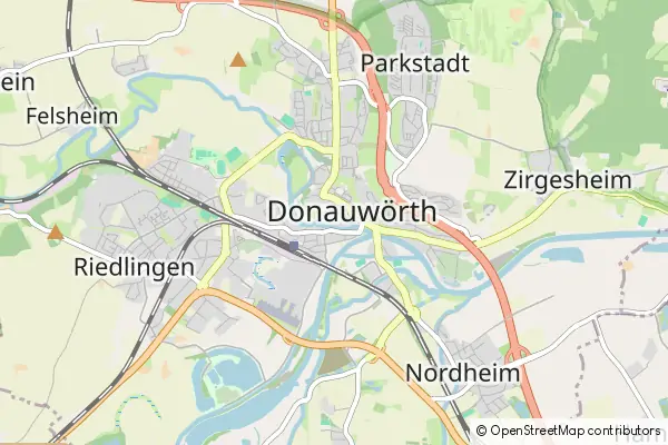 Mapa Donauwörth