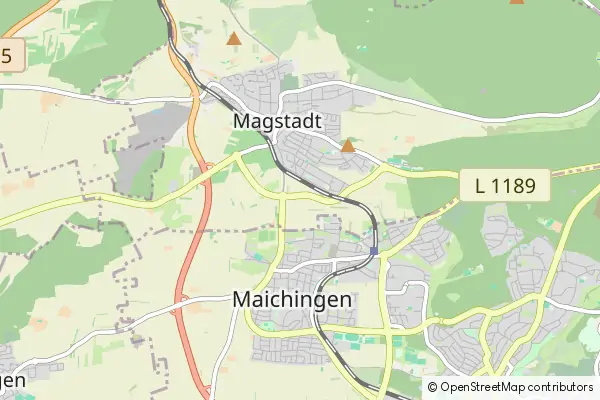 Mapa Magstadt