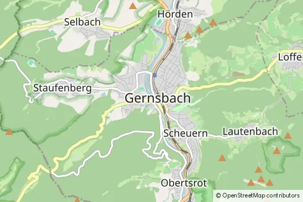 Mapa Gernsbach