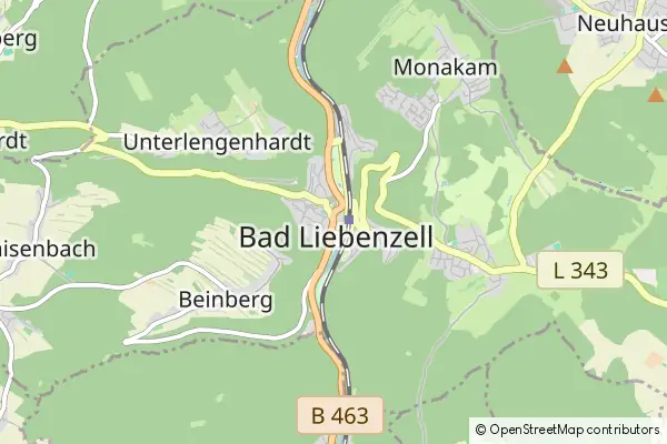 Mapa Bad Liebenzell