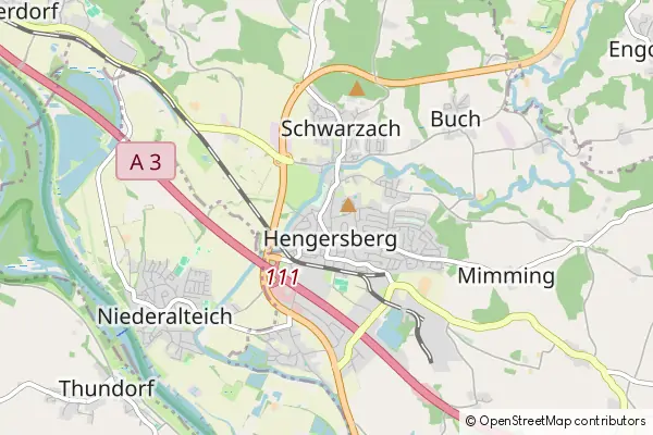 Mapa Hengersberg