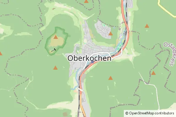 Mapa Oberkochen