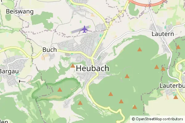 Mapa Heubach