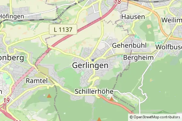 Mapa Gerlingen