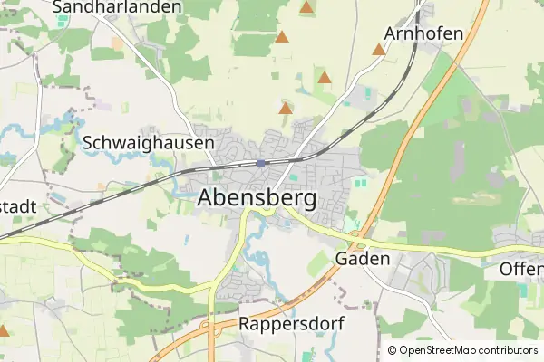 Mapa Abensberg