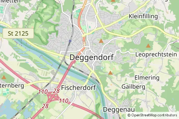 Mapa Deggendorf