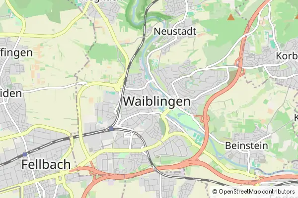 Mapa Waiblingen