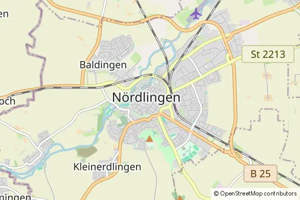 Mapa Nördlingen