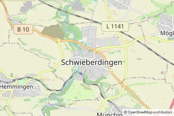 Mapa Schwieberdingen