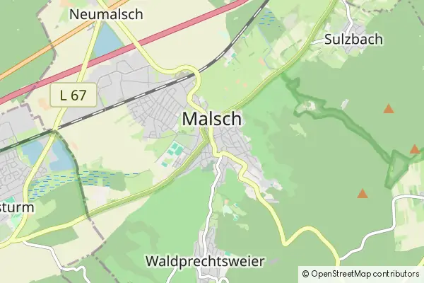 Mapa Malsch