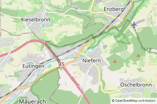 Mapa Niefern