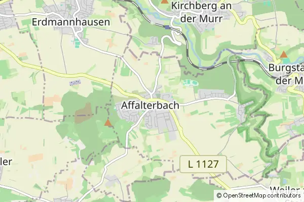 Mapa Affalterbach