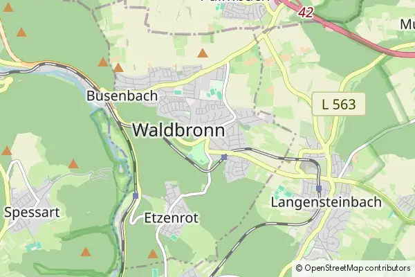 Mapa Waldbronn