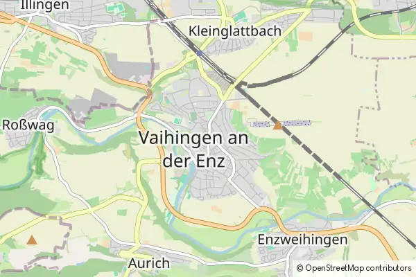 Mapa Vaihingen an der Enz