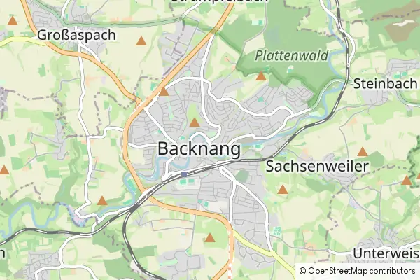 Mapa Backnang