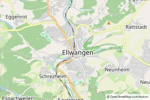 Mapa Ellwangen