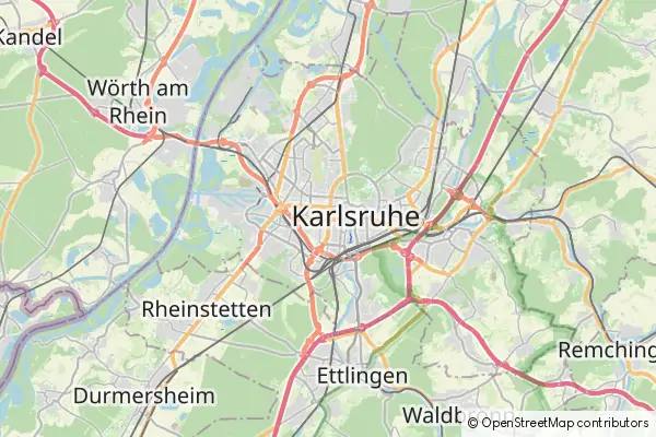 Mapa Karlsruhe