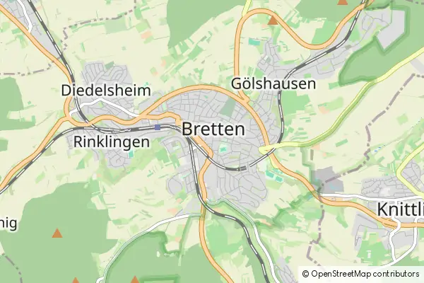 Mapa Bretten