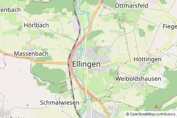 Mapa Ellingen