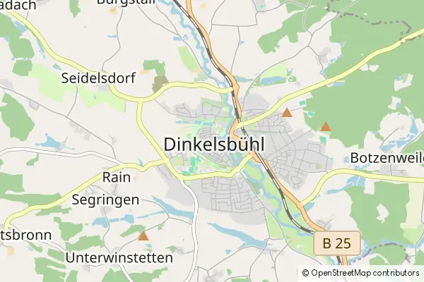 Mapa Dinkelsbühl