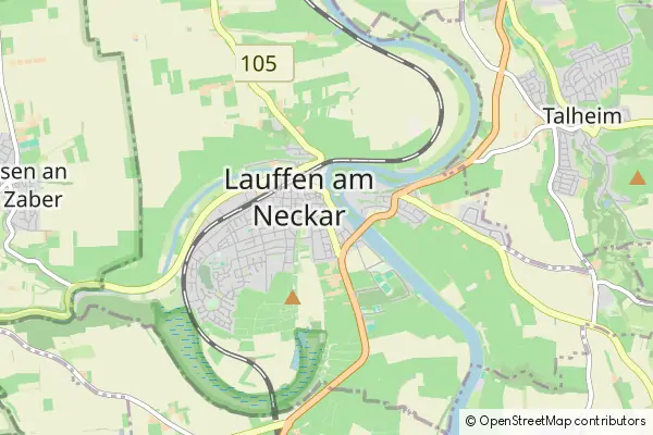 Mapa Lauffen am Neckar