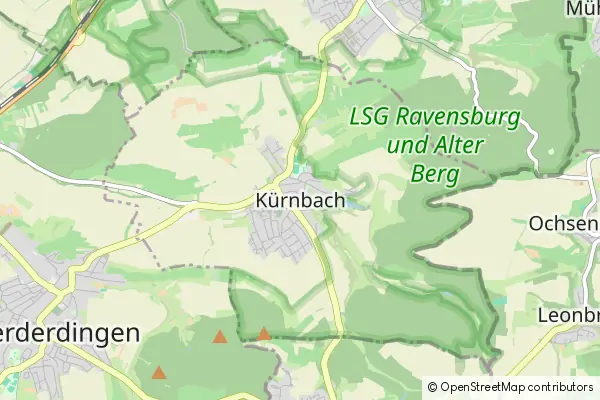 Mapa Kuernbach