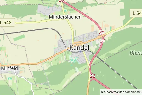 Mapa Kandel